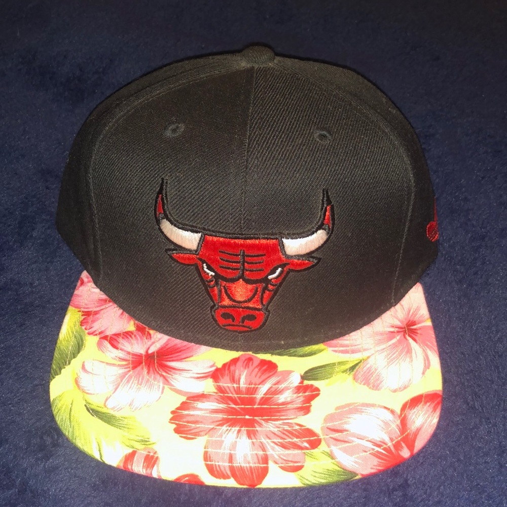 Adidas Floral Bulls Hat.